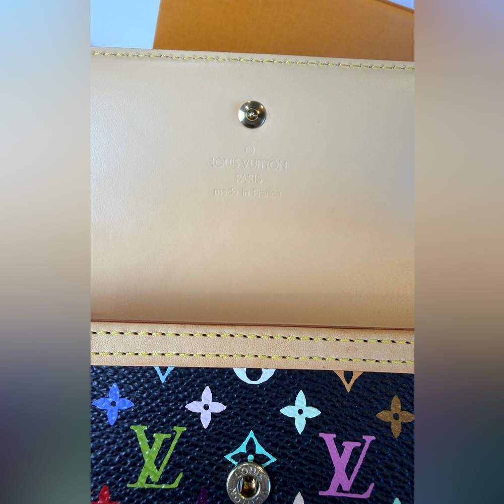 Louis Vuitton Takashi Murakami Porte Tresor Multicolor International Wallet - Picture 9 of 16